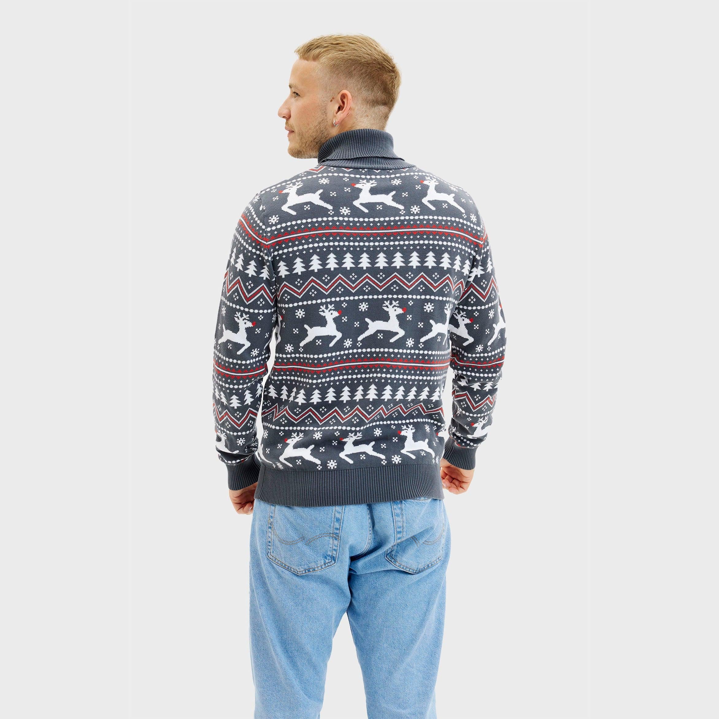 The Stylish Highneck Christmas Sweater β Men